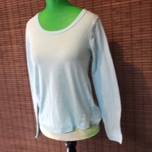 Basic long sleeve blue tee - Picture 2 of 2